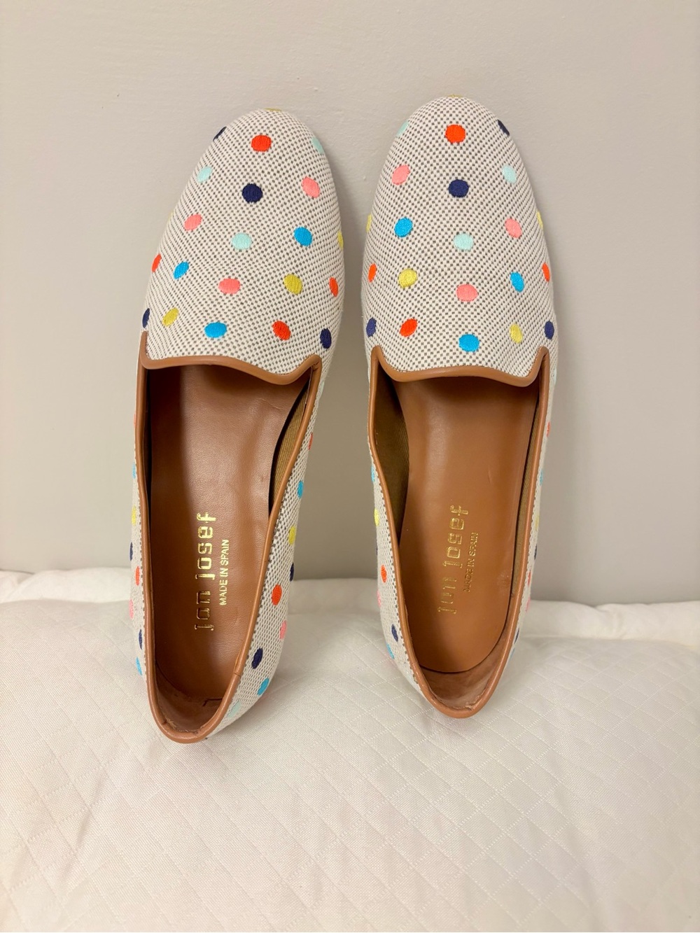 NEW Jon Josef Polka Dot Slip-On Flats